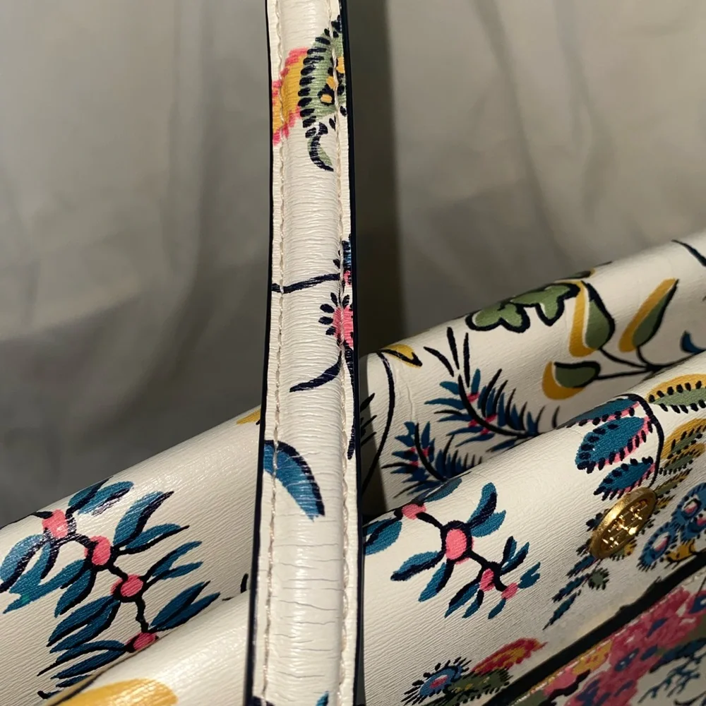 Tory Burch Parker Multicolor Floral Tote Bag - Picture 8 of 8